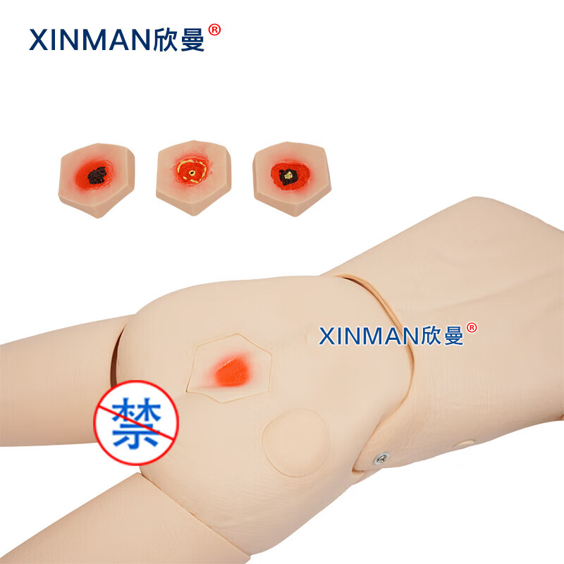 欣曼科教 高级全功能老年护理人 老年人关爱护理模型 男性XM-HL220A高清大图