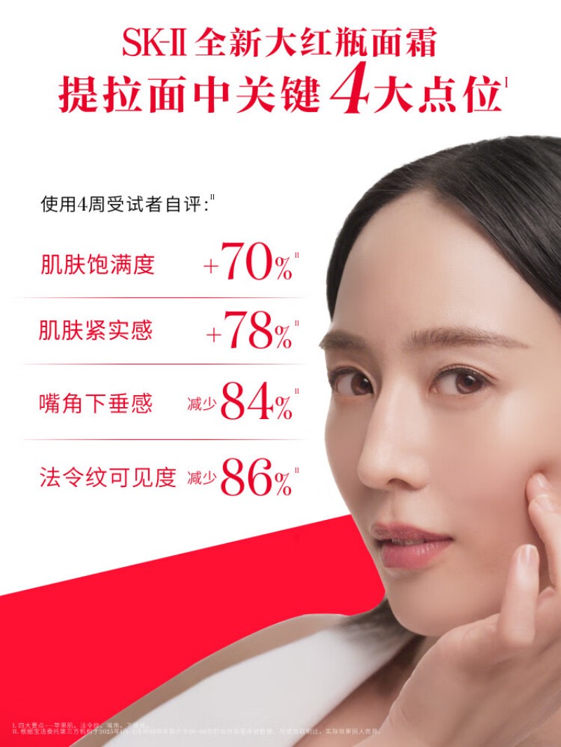 SK-II大红瓶面霜 乳液抗皱紧致护肤品80g高清大图