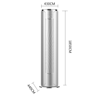 美的（Midea）空调柜机2匹舒适星 一级变频圆柱智能无风感立式空调无风感KFR-51LW/BP3DN8Y－YB306