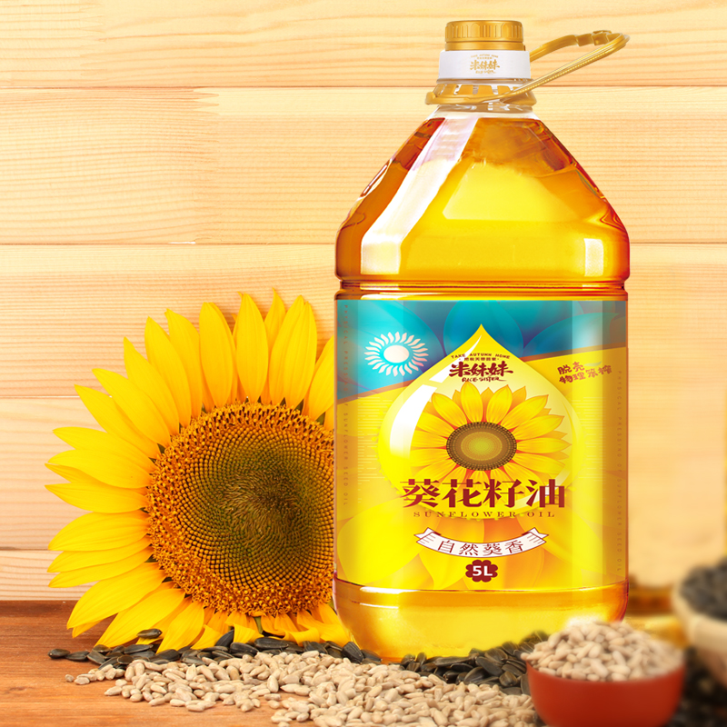 米妹妹葵花籽油-5L高清大图