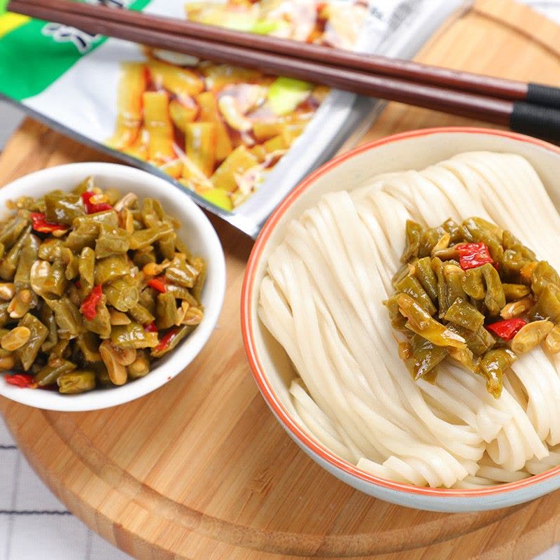 吉香居 泡椒豇豆80g/袋泡菜榨菜 酱腌菜 脆嫩豇豆图片