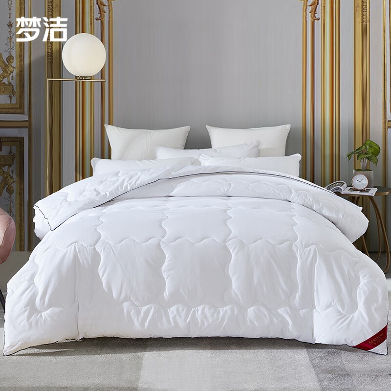 梦洁家纺 素馨羽丝绒四季被 1500g 200cm*230cm高清大图