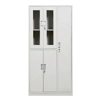 阿拉贡收纳柜财务档案柜资料柜加厚文件柜办公室带锁铁皮柜五门更衣柜