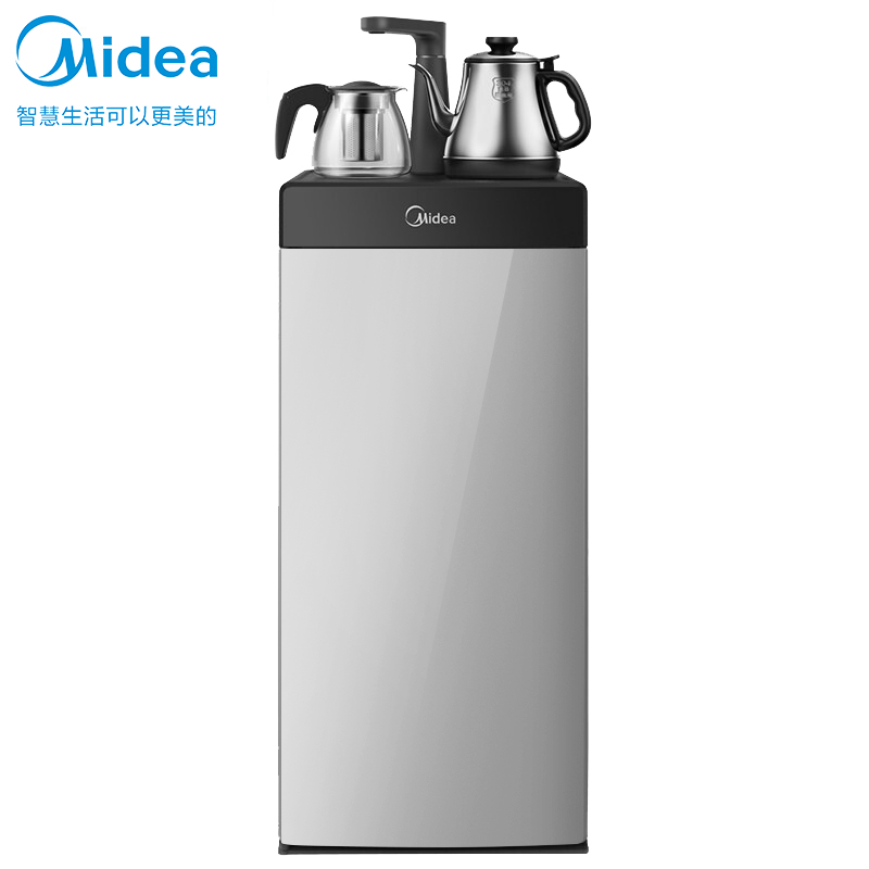 美的(Midea)茶吧机家用立式办公下置式饮水机温热智能自动童锁YR1016S-X高清大图