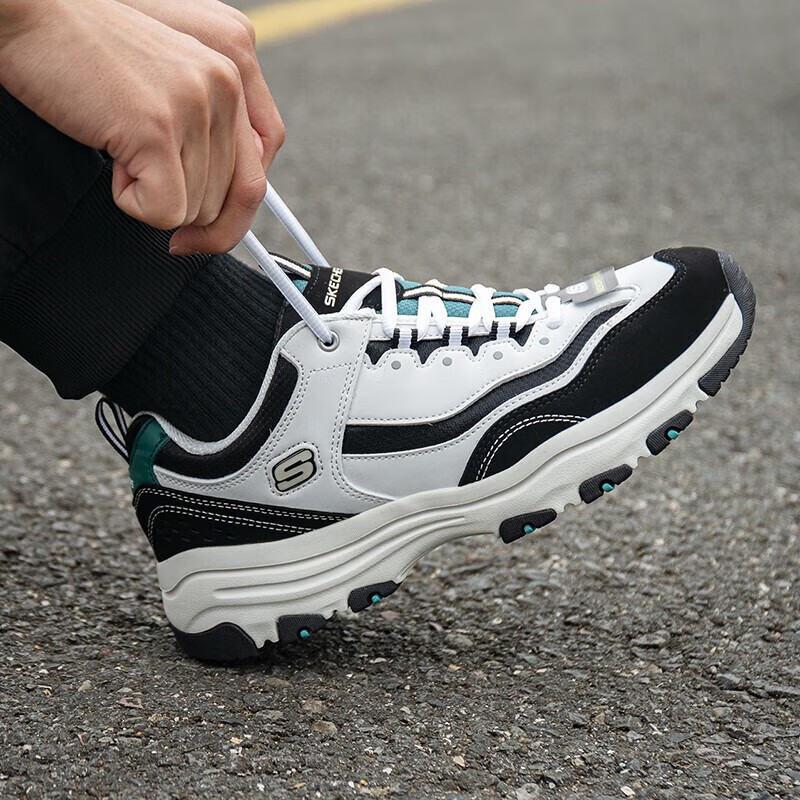 斯凯奇(Skechers)男鞋运动跑步鞋休闲老爹鞋8790091-WBK