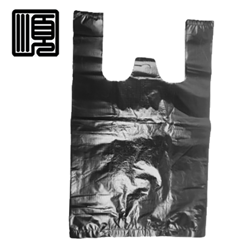 顺心捷 黑色手提塑料袋 45×50cm 100只/包