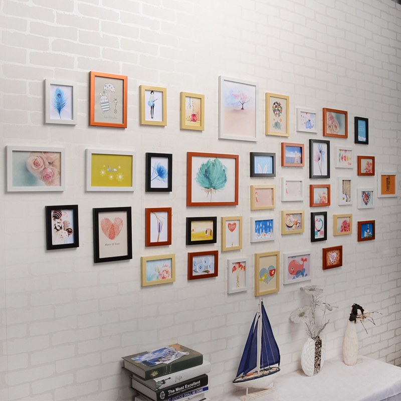 舒厅创意家居欧式超大客厅照片墙组合