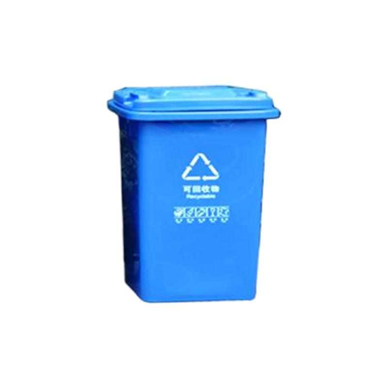 安居先森 60L 03系款 分类垃圾桶翻盖款 蓝色高清大图