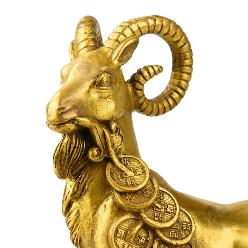 美帮汇羊摆件工艺品 金钱元宝羊摆件一对羊的摆件客厅装饰品高清大图