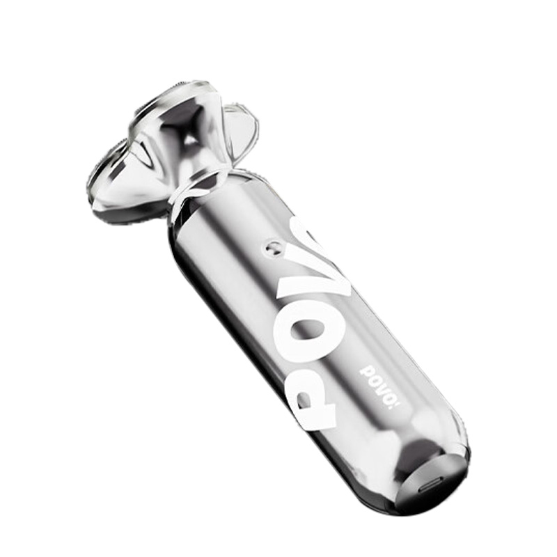 奔腾剃须刀双环贴面刀网刀头自动研磨低噪静音流光银PQ9900