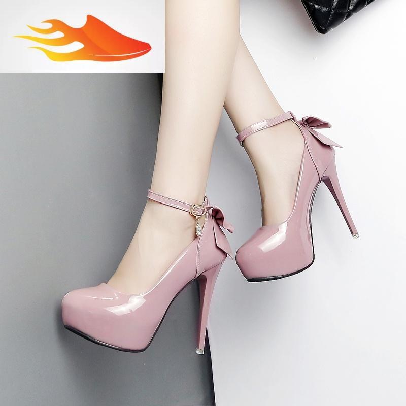 fishbasket女鞋超高跟12cm圆头韩版细跟高跟鞋女生日成人18岁婚鞋性感