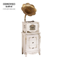欧蒂诺 ODN-21F 实木复古留声机 仿古黑胶唱片机 蓝牙DVD/USB/MP3播放机音响 白色