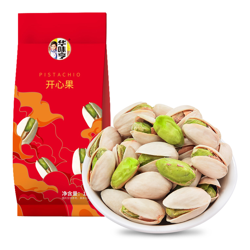 华味亨 开心果150g/袋 自然本色无漂白原味开心果大颗粒