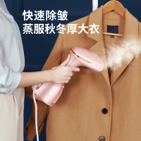 韩国现代手持挂烫机家用小型便携式电熨斗迷你烫斗蒸汽刷旅行熨烫机/三档樱花粉