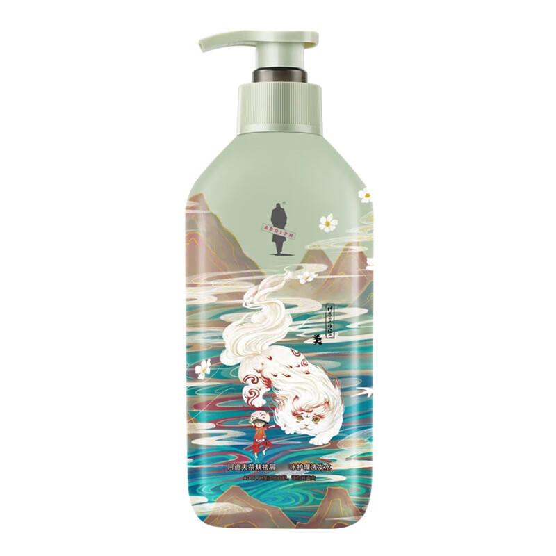 阿道夫(ADOLPH) 神兽山海经茶麸护理专研洗发水男士女士洗发膏祛屑洗发露洗护套装 祛屑止痒洗发水350ml