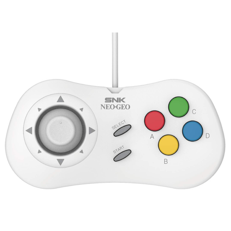 白色SNK type c 格斗手柄 NEOGEO mini pad 适配SNK NEOGEO游戏控制器