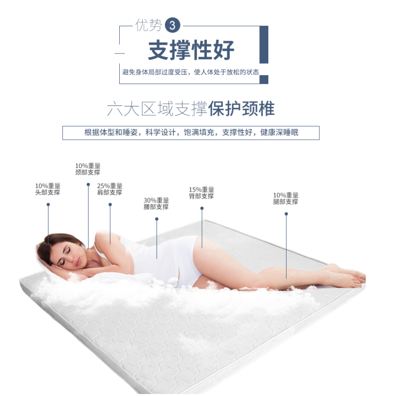 百特尚优 床垫 1000*2000*50 BT-CD23 张