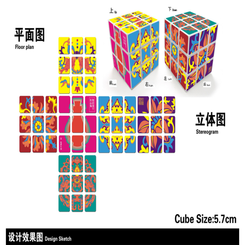 国博魔方系列——粉彩转心瓶