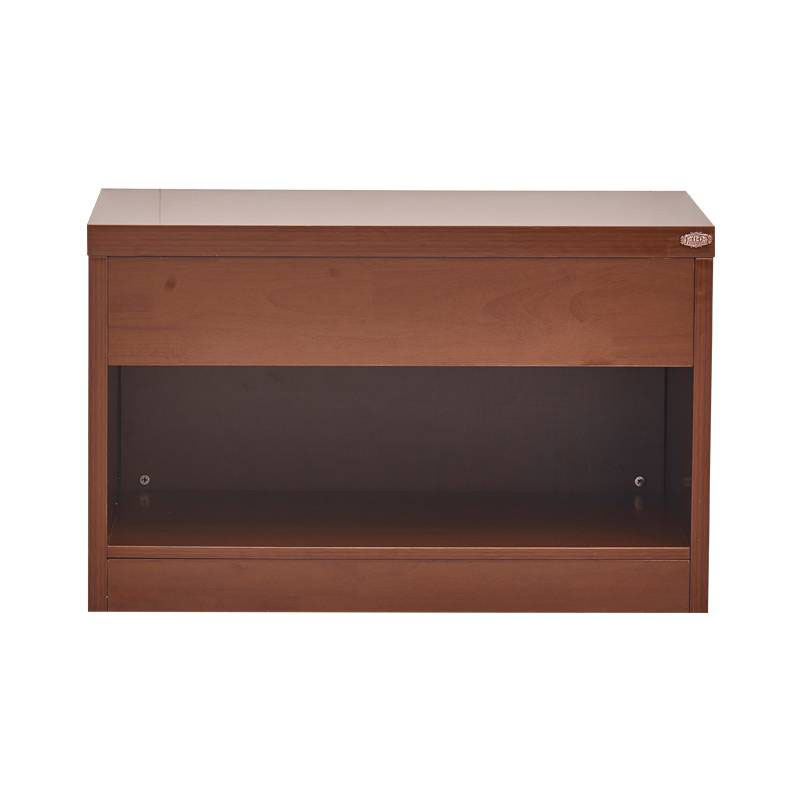 广亿隆木质鞋柜宿舍多功能行李柜矮柜定制储物柜80*55*68cm胡桃色WH-XLH08#A/个 WH-XLH08#A/个
