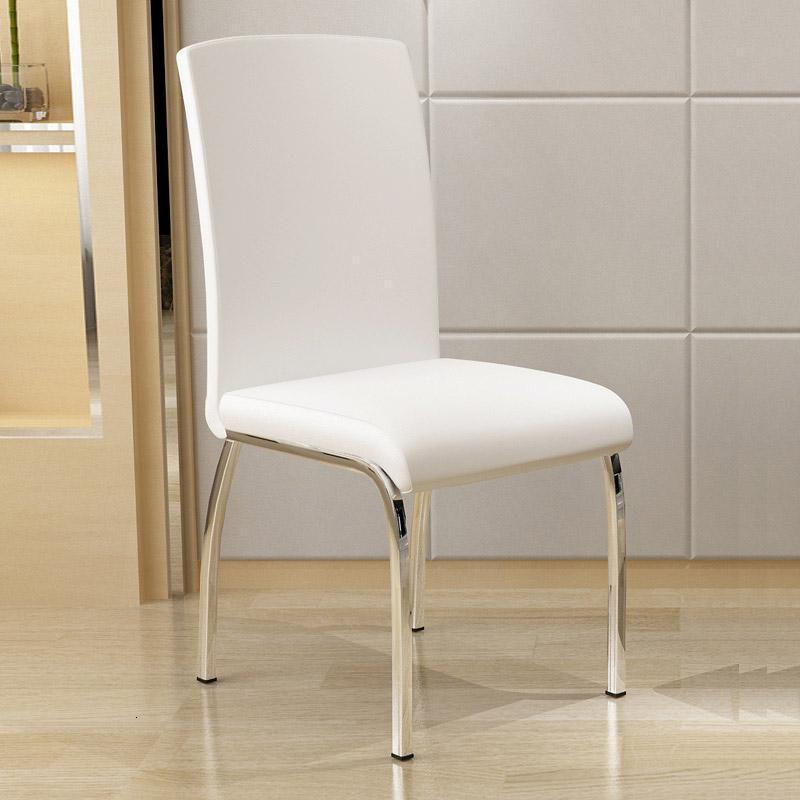 现代简约成人家用餐椅靠背皮椅餐厅餐桌椅会议室洽谈椅子白色凳子定制