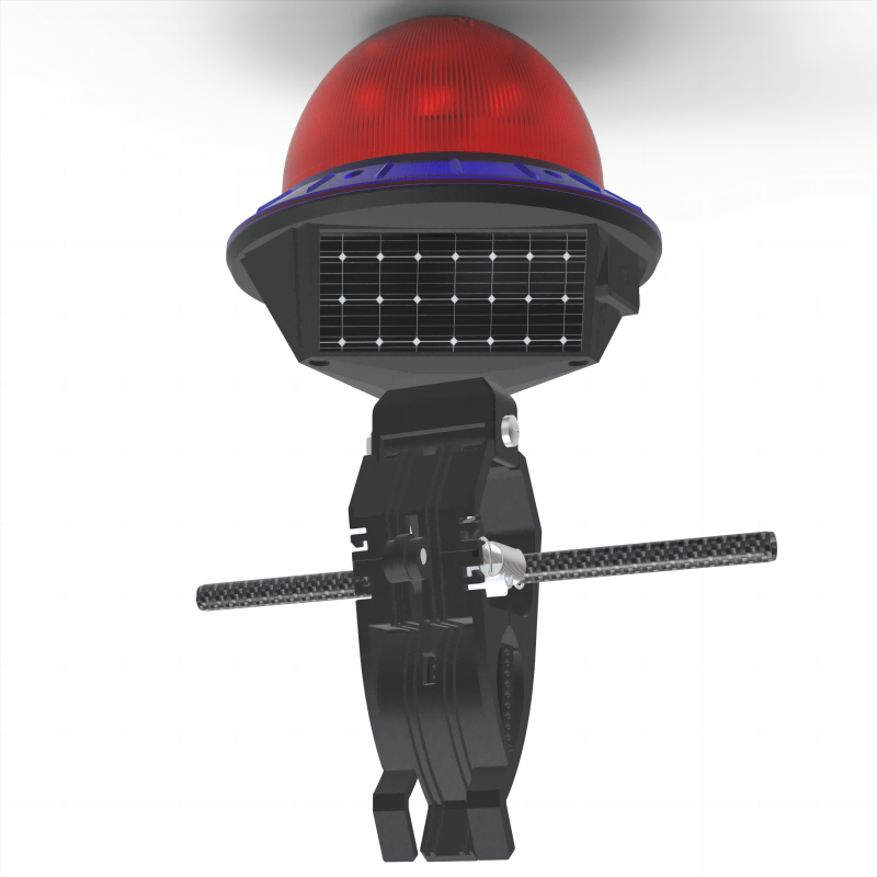傲芒 AM-BZD-24 太阳能声光警示灯 (计价单位：盏)红色高清大图
