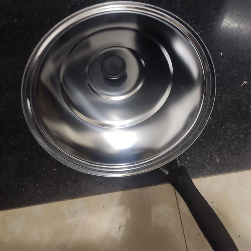 搪瓷炒锅不粘锅不生锈家用炒菜锅锅具燃气灶电磁炉|圆底32加盖