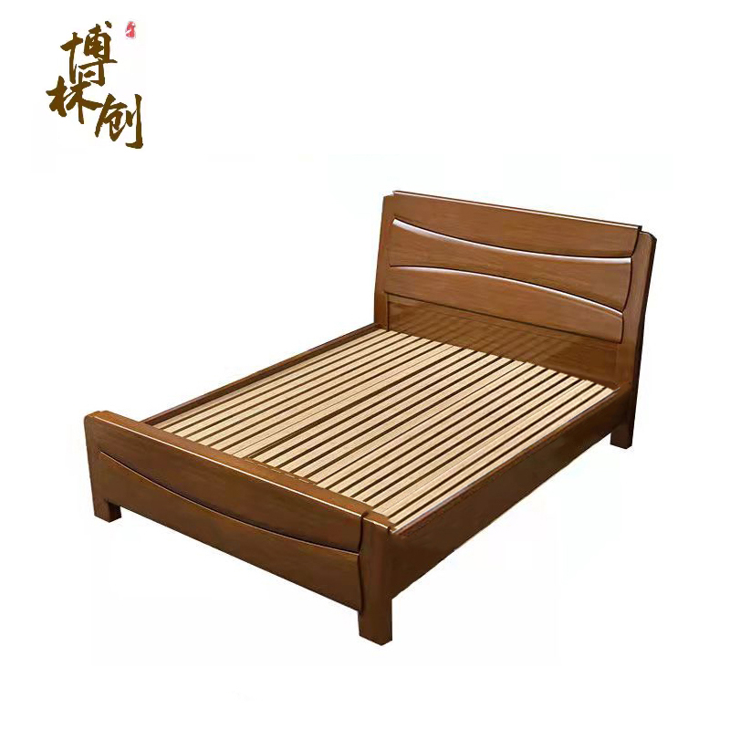 博林创 实木床 306#1.8米床 张高清大图