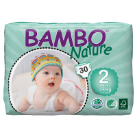 Bambo Nature班博 綠色嬰兒紙尿片2號（加細碼）30片