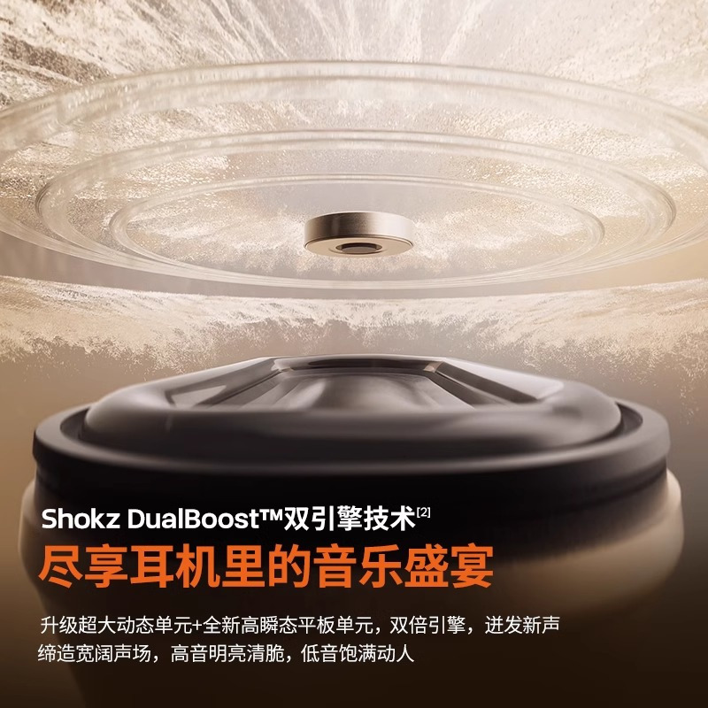 韶音(SHOKZ)OpenFit 2 T920新一代舒适圈开放式耳机挂耳式蓝牙耳机非骨传导舒适佩戴 羊毛白