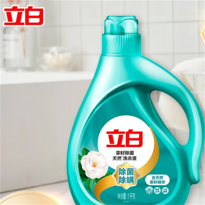 立白茶籽除菌天然洗衣液1千克×12瓶(套)高清大图