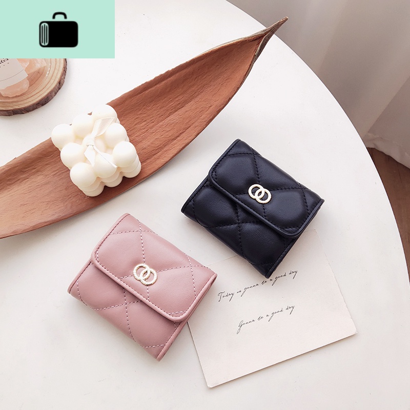 皮钱包女短款2020新款简约性冷淡复古ins潮小巧迷你折叠小皮NEW LAKE高清大图