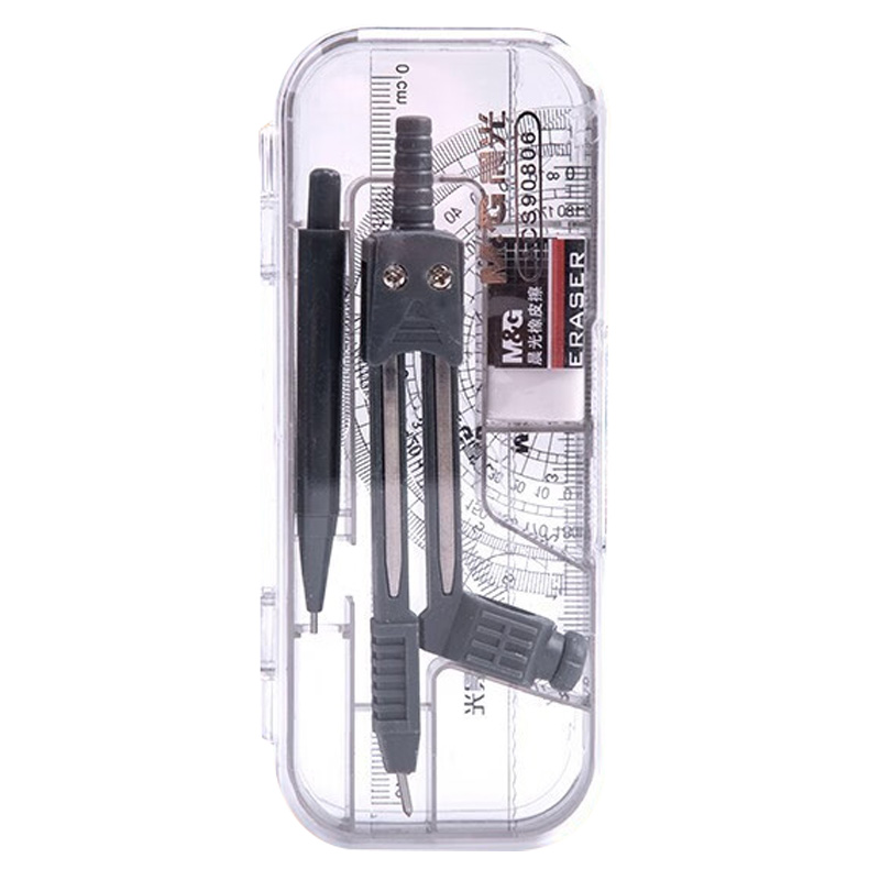 晨光圆规七件套*3套防滑手柄盒装收纳便捷ACS90806高清大图