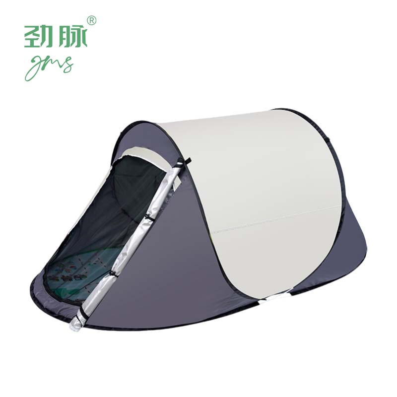 劲脉 户外便携式帐篷 米白色+垫子(两门款) 顶