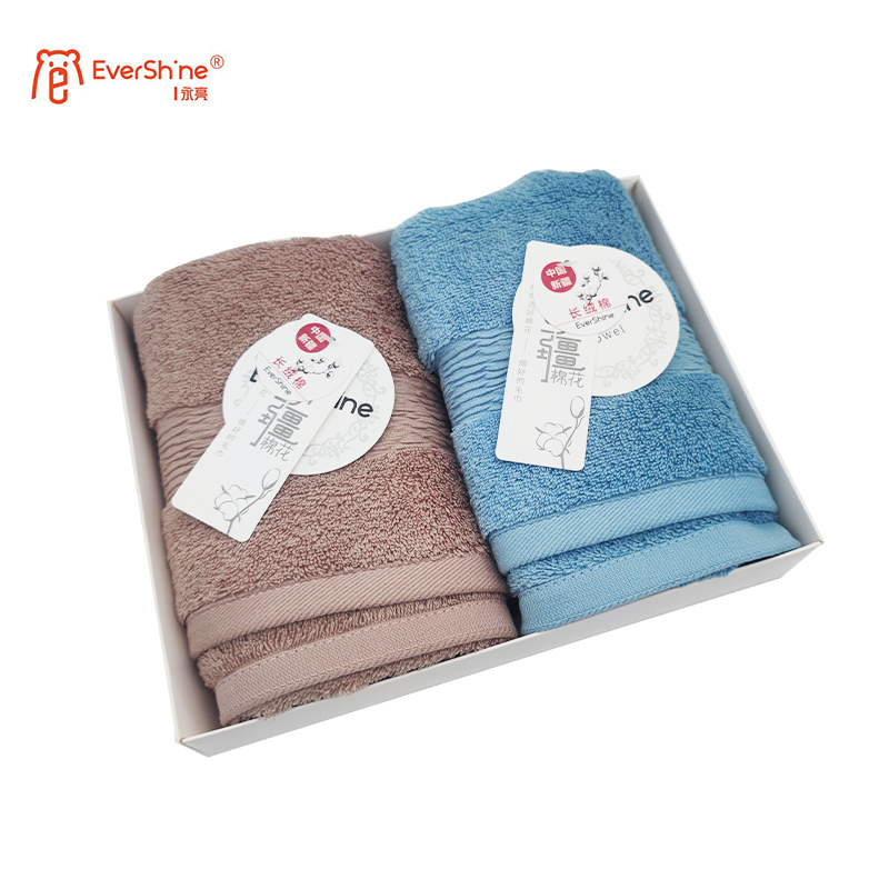 永亮毛巾M0277极光面巾100%棉75*34cm 110g 两条装/盒高清大图