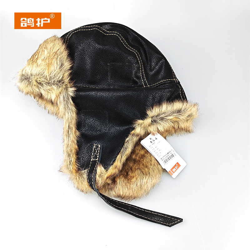 鸽护 雷锋帽 GH35QDK-黑色 顶高清大图