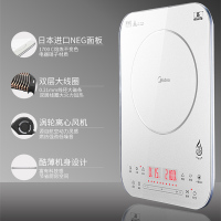 美的C21-QH2135家用电磁炉10档以上NEG面板材质电磁炉触控纤薄恒匀火家用电磁炉炒菜烧水