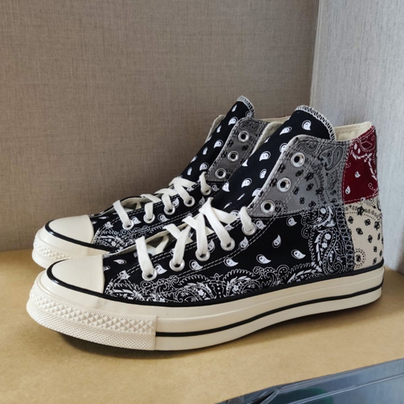 converse匡威paisley1970s 拼接腰果花帆布鞋 169880c