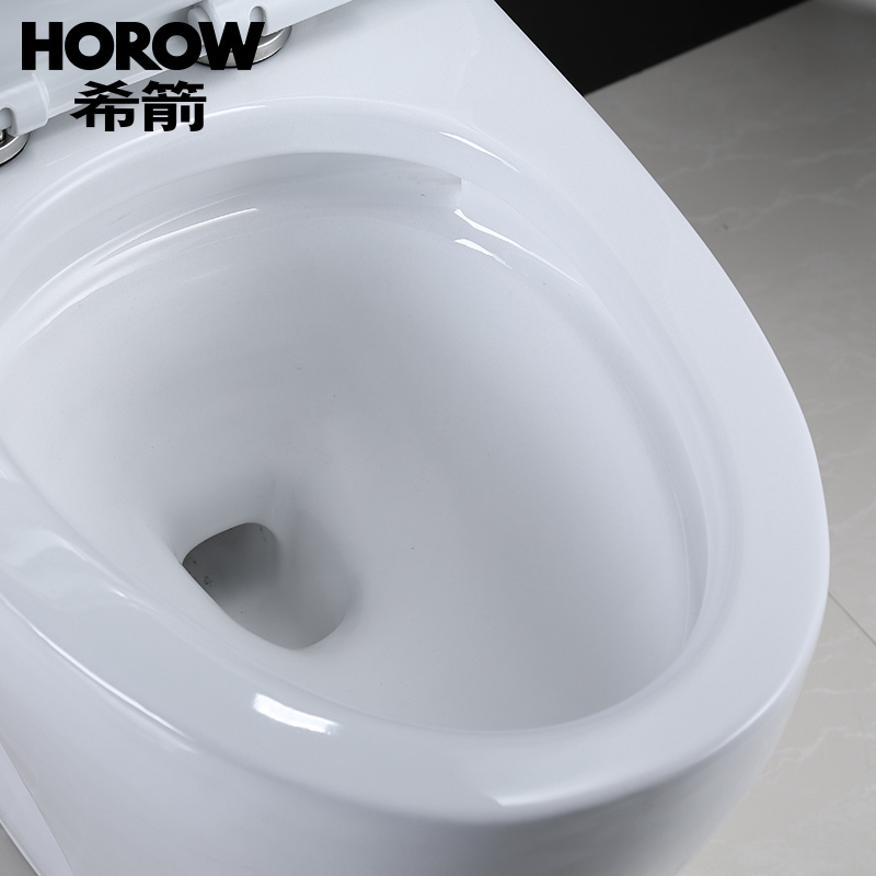 HOROW希箭卫浴马喷射桶虹吸抽水马桶座便器静音深水封大冲力坐便器全管道施釉