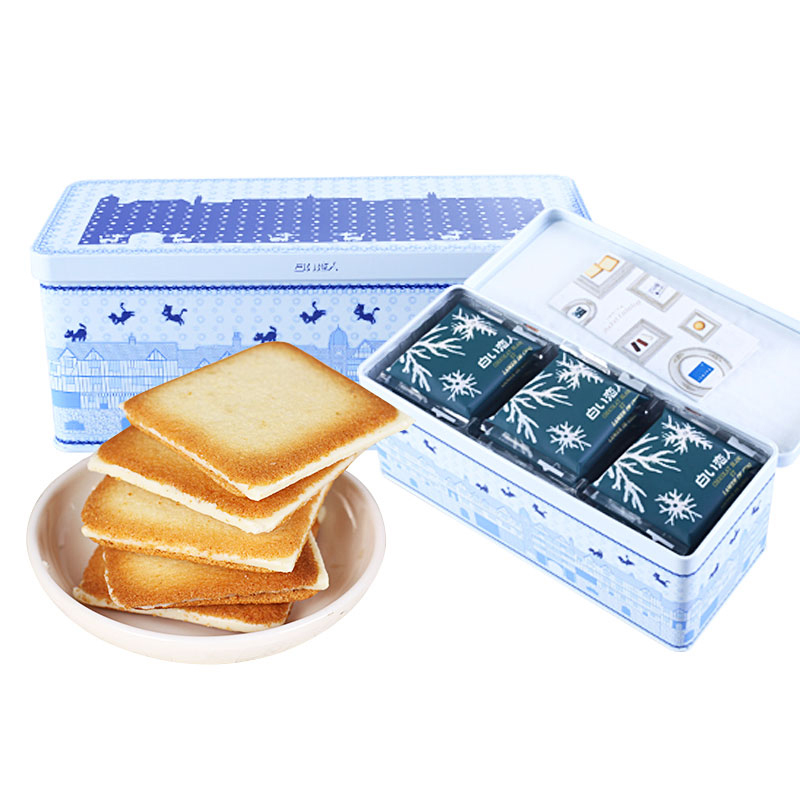 日本进口零食北海道白色恋人巧克力饼干27枚