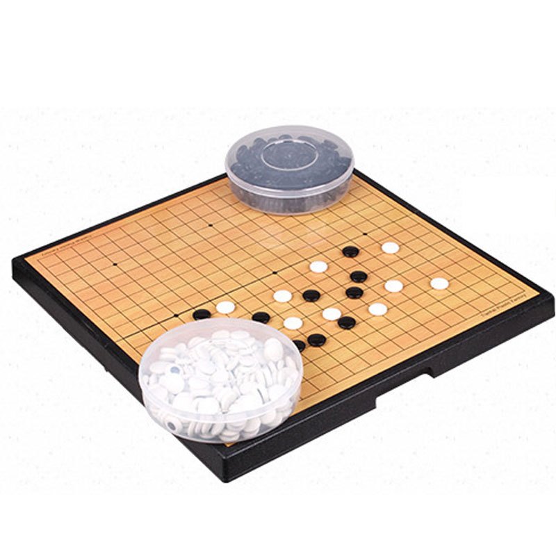 [小号13路(20*20)160颗子]磁石便携围棋儿童学生五子棋磁性折叠围棋入门学生桌面游戏棋类玩具