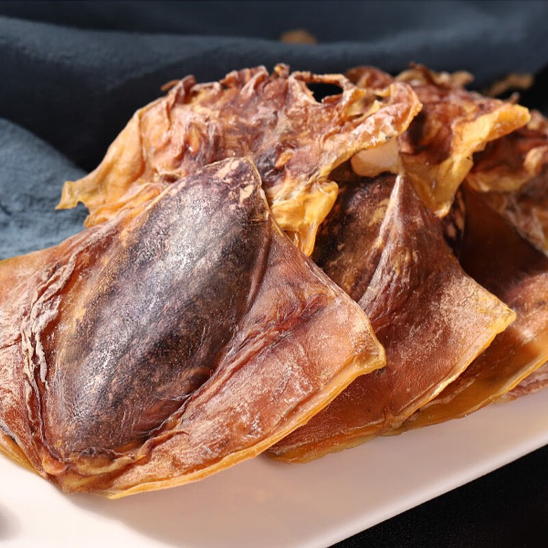 绿帝墨鱼干肉质紧实肥厚体型完整劲道有韧性淡晒入味咸淡适中85g高清大图