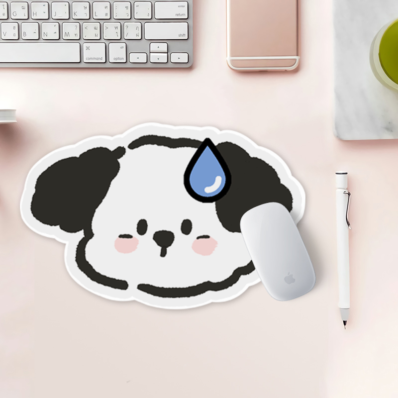 【补贴10%】可爱卡通异形鼠标垫女合集ins高颜值办公室电脑电竞桌垫卡通防滑 流汗小狗