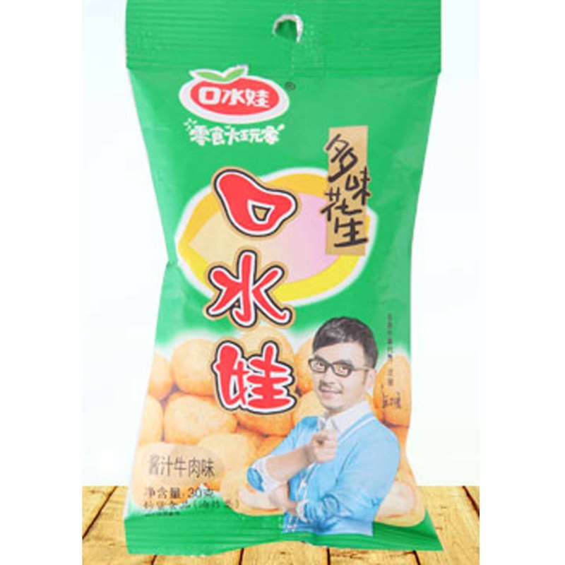 口水娃 多味花生酱汁牛肉味30g