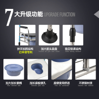 残疾人坐便椅老人坐便器移动马桶孕妇家用坐便凳折叠座便椅子加固804