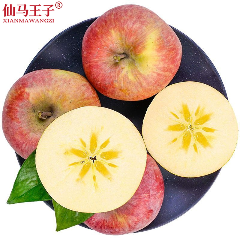 仙马王子 阿克苏红富士苹果 10斤 箱