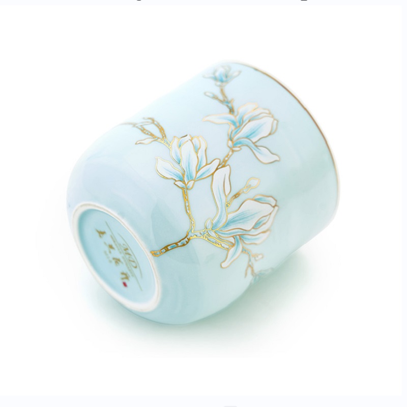 玛戈隆特 行云南山旅行茶具-玉兰花开珐琅彩(水蓝色) 6头2人份 1.06.55604高清大图