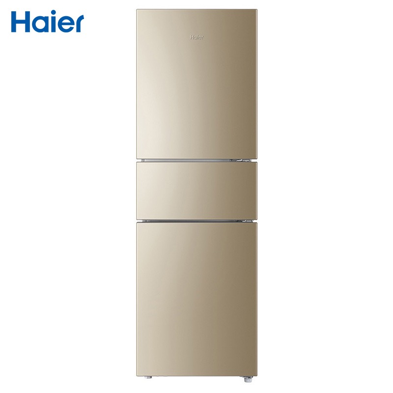 海尔(Haier)216升 三门冰箱 净味保鲜 低温补偿 风冷无霜 小冰箱租房电冰箱 BCD-216WMPT