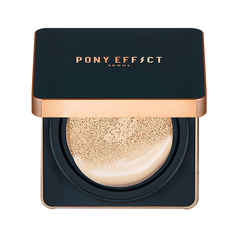 PONY EFFECT光彩气垫粉底液 遮瑕各种肤质通用 30g/盒 #米白色偏黄 韩国原装进口