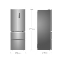 海尔（Haier）336升法式多门风冷无霜冰箱家用对开门静音四门DEO净味电冰箱BCD-336WDPC