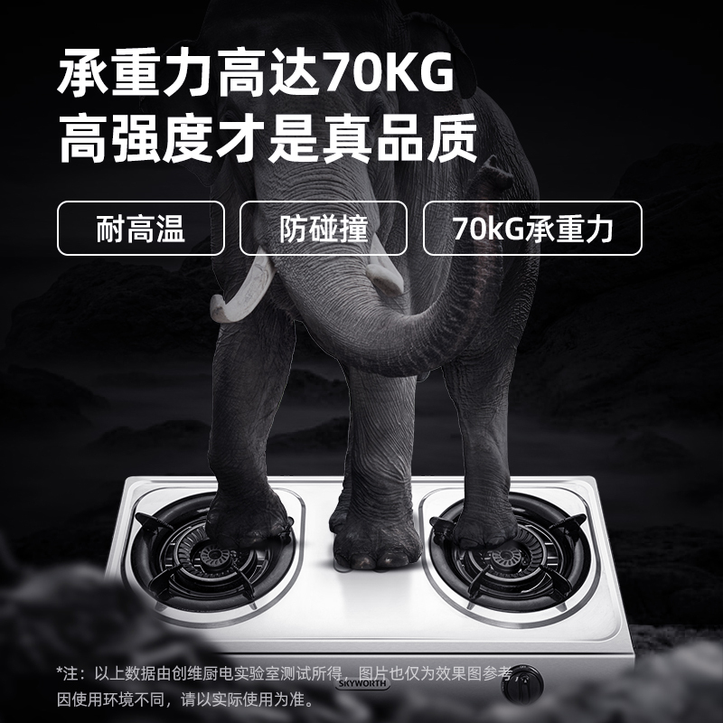 创维Z20B(液化气)煤气灶双灶家用天然气灶台式液化气灶猛火灶厨房炉具燃气灶
